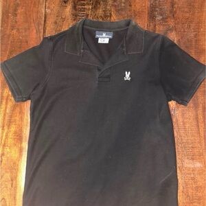 Psycho Bunny Black Polo with Iconic Logo